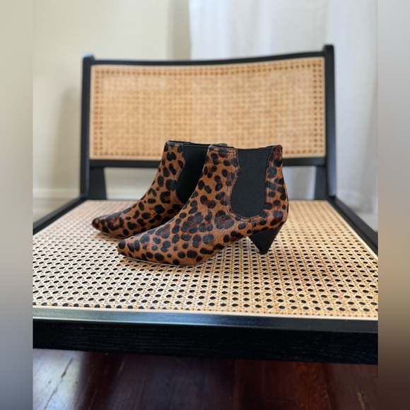 Joie Barleena leopard calf hair CHELSEA ankle bootie - Picture 4 of 16